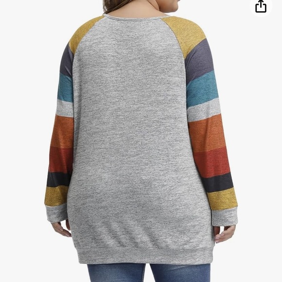 Allegrace Womens Plus Size Sweater Christmas Lightweight Pullover Tunic 24W - Picture 10 of 12